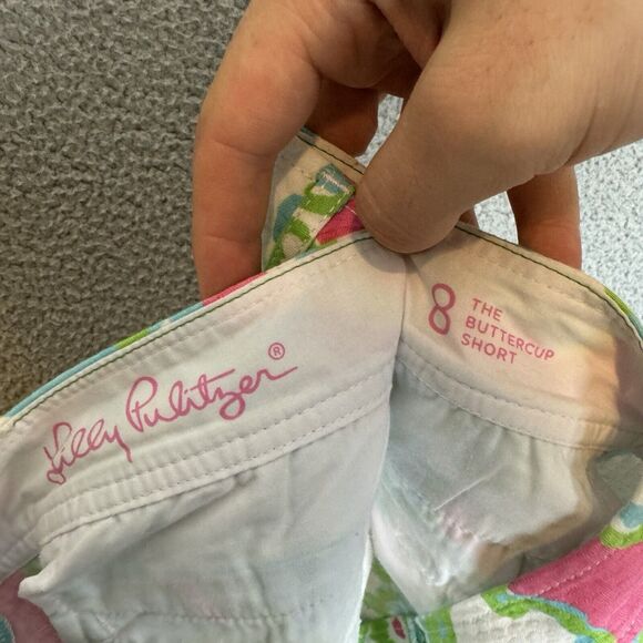 S Lilly Pulitzer Short Womens 8 The Buttercup Multicolor‎ Floral Print Beachy - Picture 6 of 7